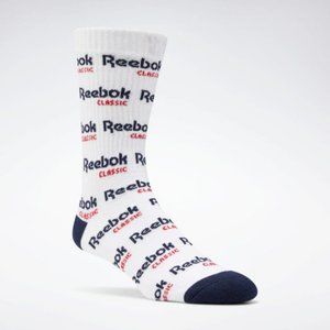 NWT Reebok Classic Graphic Cotton Crew Socks